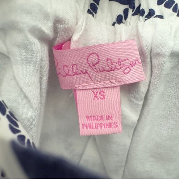 Lilly Pulitzer Button Down Pajama Top Collared Monkey Pattern Preppy Long Sleeve - Picture 7 of 7